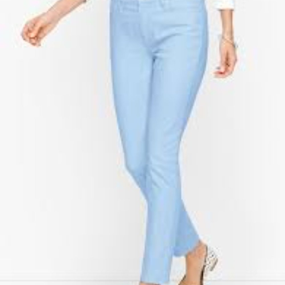 Talbots Sky Blue Curvy High Rise Stretch Ankle Jeans Size 8 - Picture 2 of 12